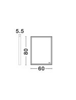 Ambor LED-Badezimmerspiegel 37W, IP44,  Touch-Schalter – Bild 7