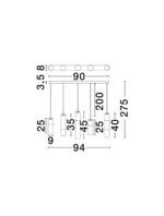 SANO LED-Pendelleuchte 18W, IP20, Glänzend , Triac dimmbar – Bild 6