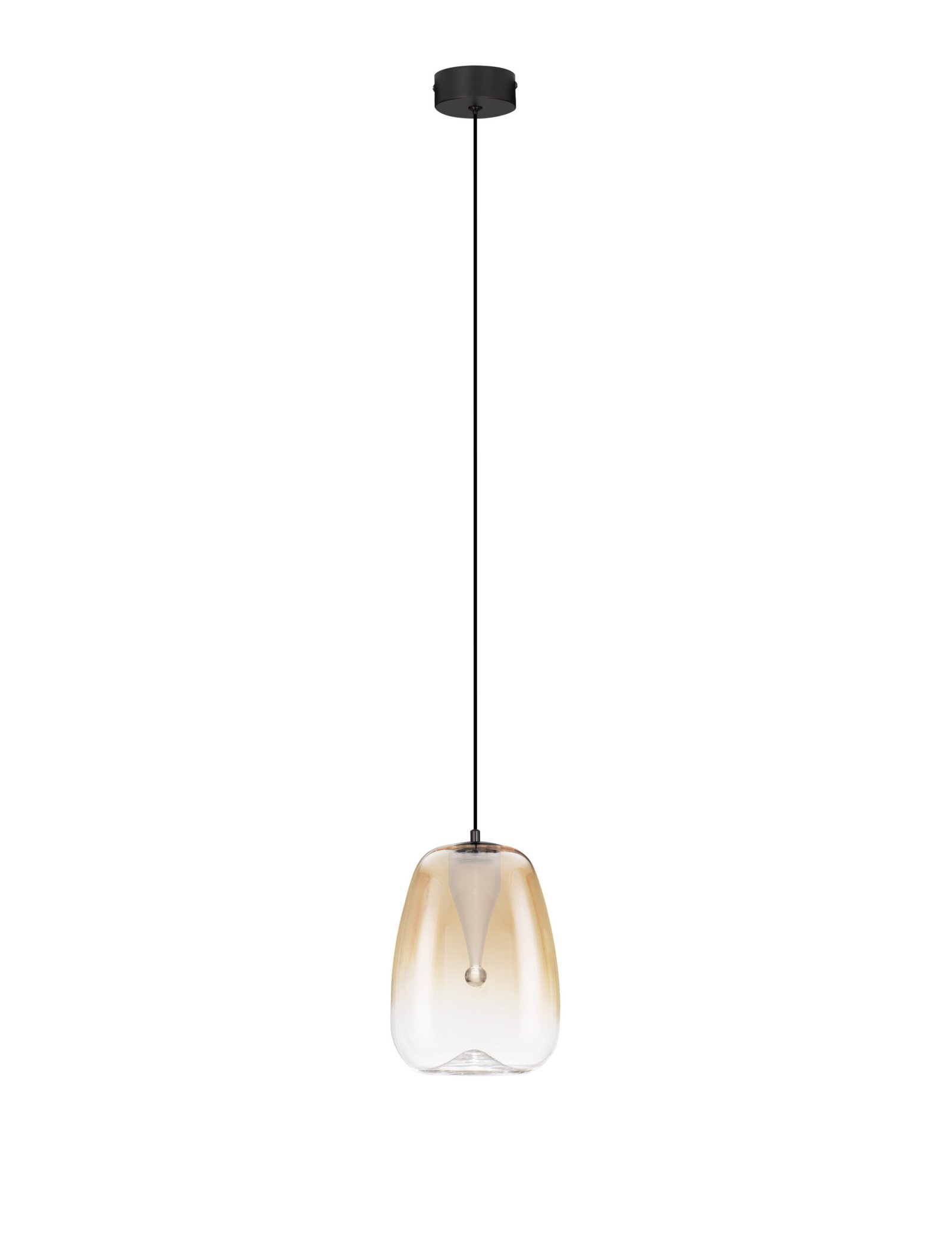 9009173_2 Oblo LED-Pendelleuchte 3W, IP20, Gradient Amber & Matt Black – Bild 1