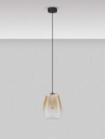 Oblo LED-Pendelleuchte 3W, IP20, Gradient Amber & Matt Black – Bild 3