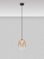 Oblo LED-Pendelleuchte 3W, IP20, Gradient Amber & Matt Black – Bild 4