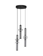 Ulon LED-Pendelleuchte 37W, IP20,Gray & Matt Black, dimmbar