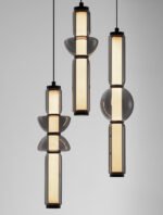 Ulon LED-Pendelleuchte 37W, IP20,Gray & Matt Black, dimmbar – Bild 6