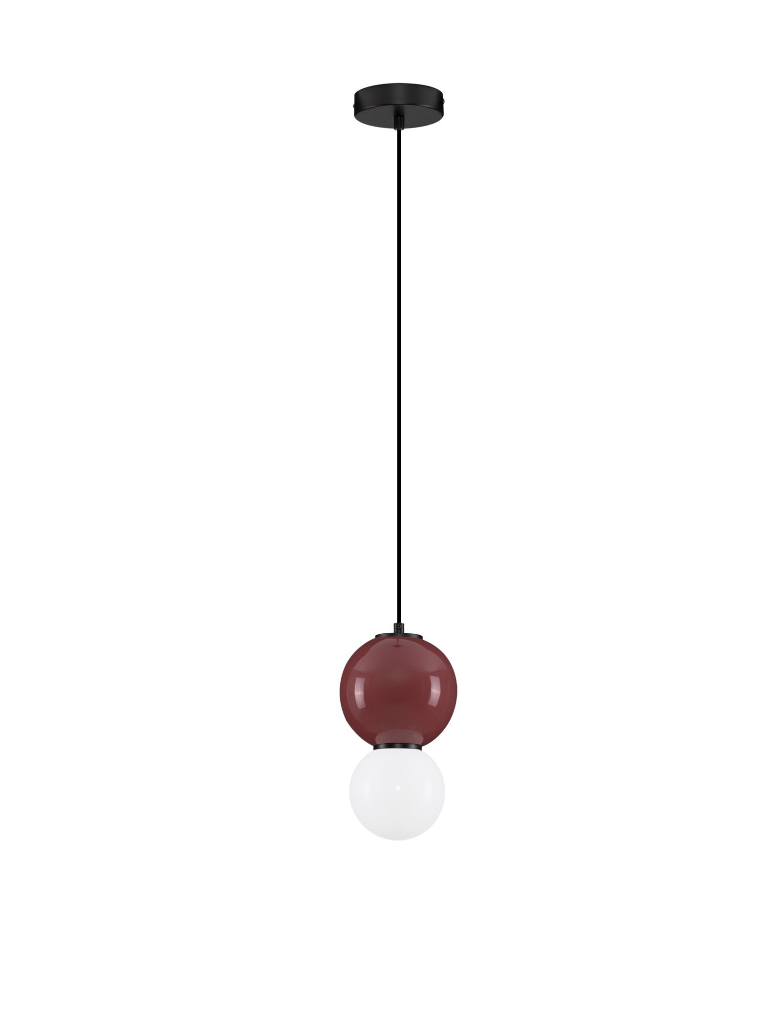 9009199_2 NOESIS LED-Pendelleuchte 4W, IP20, Bordeaux/Opal,dimmbar – Bild 1