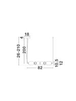 Pallina LED-Pendelleuchte 28W, IP20,Light Gray, 3000K,dimmbar – Bild 7