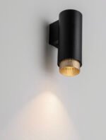 Nessi Wandleuchte MR16/GU10 1x10W, IP20, Sandy Black & Gold – Bild 7