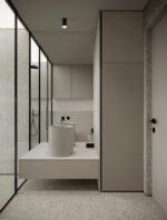 Mao Badezimmer-Deckenleuchte  1x10W, IP44, Sandy Black – Bild 2