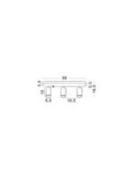 MAO LED-Badezimmer-Deckenleuchte MR16/GU10 3x10W, IP44 – Bild 8