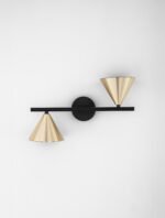 Conico Wandleuchte GU10 2x10W, IP20, Oxidgold-Schwarz – Bild 4