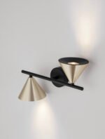 Conico Wandleuchte GU10 2x10W, IP20, Oxidgold-Schwarz – Bild 6
