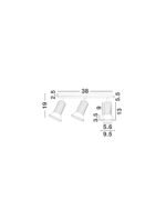 LUVIA LED-Deckenleuchte 3x10W, IP20, Oxide , GU10, dimmbar – Bild 9
