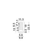 LUVIA LED-Wandleuchte 10W, IP20, Oxide , GU10, dimmbar – Bild 2