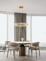 Alaro LED-Pendelleuchte 46W, IP20, Brass Gold, 3000K,dimmbar – Bild 2