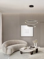 ALARO LED-Pendelleuchte 69W, IP20, Sandy Black,dimmbar – Bild 2