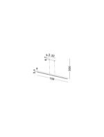 Deos LED-Pendelleuchte 25W, IP20, Sandy Black,dimmbar – Bild 7