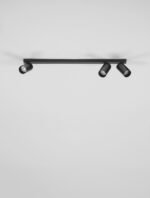 OSO LED-Deckenleuchte 3x10W, IP20, Sandy Black,dimmbar – Bild 4