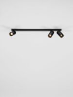 OSO LED-Deckenleuchte 3x10W, IP20, Sandy Black,dimmbar – Bild 5