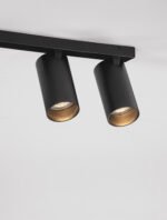 OSO LED-Deckenleuchte 3x10W, IP20, Sandy Black,dimmbar – Bild 7
