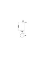 LUNETTE LED-Pendelleuchte 28W, IP20, Sandy Black,dimmbar – Bild 11