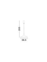 Lui LED Pendelleuchte 12W, IP20, Sandy Black – Bild 7