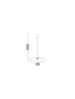Mira LED-Pendelleuchte 8W, IP20, Sandy Black, 3000K – Bild 7