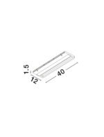 Pablo LED-Wandleuchte 12W, IP20, Sandy White, 3000K – Bild 2