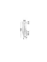 Gratta LED-Pendelleuchte 48W, IP20, Sandy Black, dimmbar – Bild 8