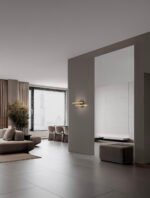 Amica LED Wandleuchte 12W, IP20, Sandy Black & Gold, dimmbar – Bild 2