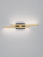 Amica LED Wandleuchte 12W, IP20, Sandy Black & Gold, dimmbar – Bild 5