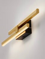 Amica LED Wandleuchte 12W, IP20, Sandy Black & Gold, dimmbar – Bild 6