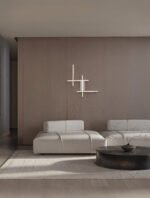 Apecho LED-Wandleuchte 34W, IP20, Sandy White, dimmbar – Bild 2