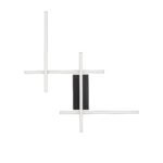 APECHO LED Wandleuchte 34W, IP20,Black-Gold, dimmbar