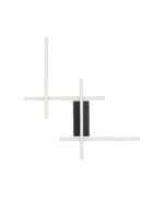 APECHO LED Wandleuchte 34W, IP20,Black-Gold, dimmbar