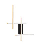 APECHO LED Wandleuchte 34W, IP20,Black-Gold, dimmbar – Bild 4