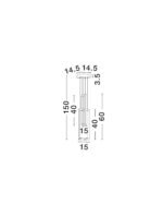 Alis LED-Pendelleuchte 37W, IP20, Sandy Black,dimmbar – Bild 8