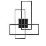 Alis LED-Wandleuchte 48W, IP20, Sandy Black,dimmbar