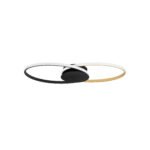 Aveo LED-Deckenleuchte 43W, IP20, Sandy Black-Gold, dimmbar