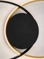 Aveo LED-Deckenleuchte 43W, IP20, Sandy Black-Gold, dimmbar – Bild 6