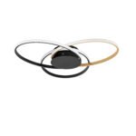 Aveo LED-Deckenleuchte 48W, IP20, Sandy Black & Gold,dimmbar