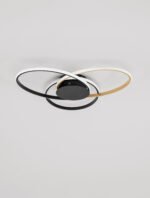 Aveo LED-Deckenleuchte 48W, IP20, Sandy Black & Gold,dimmbar – Bild 4