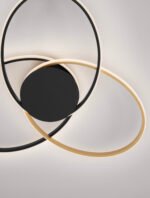 Aveo LED-Deckenleuchte 48W, IP20, Sandy Black & Gold,dimmbar – Bild 7