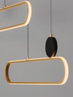 Liaise LED-Pendelleuchte 49W, IP20, Sandy Black & Gold,dimmbar – Bild 6