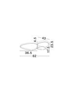 Altus LED-Deckenleuchte 31W, IP20, Sandy White,dimmbar – Bild 8