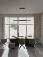 Akro LED-Deckenleuchte 41W, IP20, Matt Schwarz,dimmbar – Bild 2