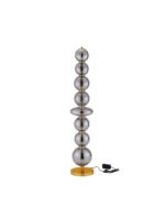 Navi LED-Stehleuchte 37W, IP20,Gold-Smokey Grey, dimmbar