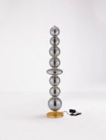 Navi LED-Stehleuchte 37W, IP20,Gold-Smokey Grey, dimmbar – Bild 4