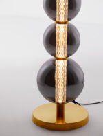 Navi LED-Stehleuchte 37W, IP20,Gold-Smokey Grey, dimmbar – Bild 7