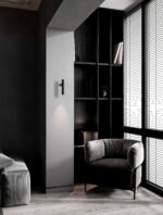 Arlo LED-Wandleuchte 6W, IP20, Sandy Black, 3000K – Bild 2