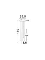 Stilvi LED-Pendelleuchte 15W, IP20, Sandy Black, 3000K, 25° – Bild 8
