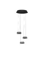 Jailyn LED-Hängelampe 24W, IP20, Sandy Black/Smokey,dimmbar